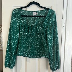 Princess Polly Green Blouse